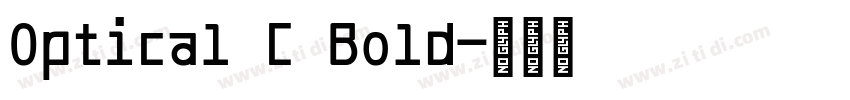 Optical C Bold字体转换